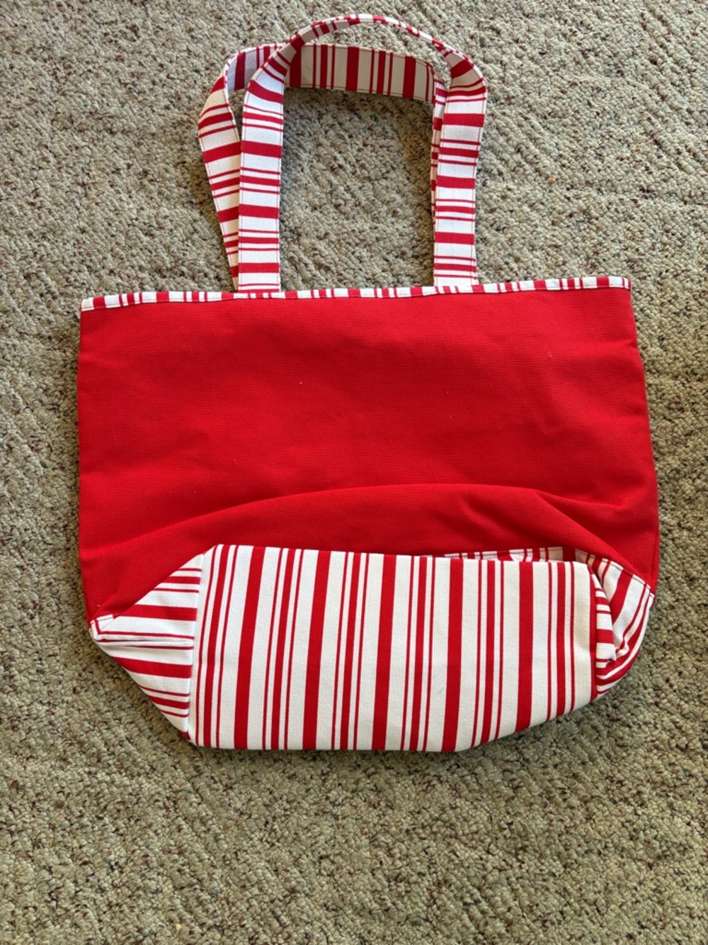 Disney Red and White Holiday Mickey Ornament Tote - Picture 2 of 4